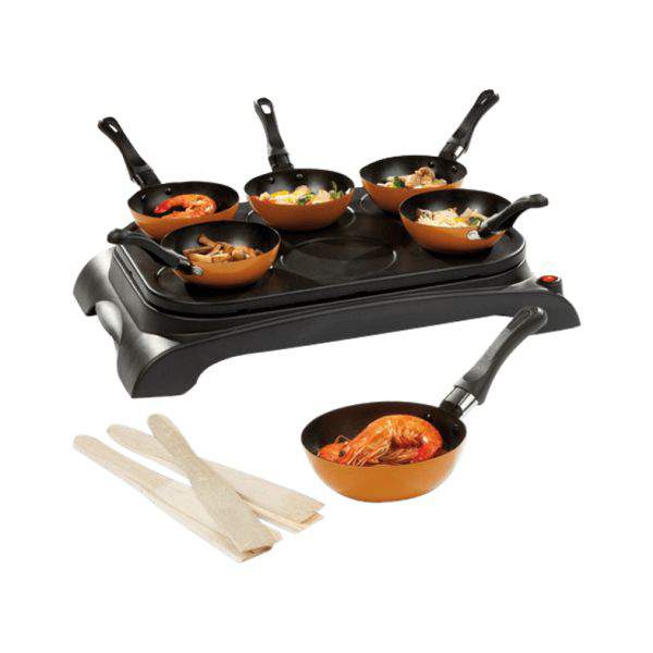 Crêpière wok électrique 6 personnes 1000 W - DOMO DO8706W