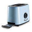Toaster grille-pain acier bleu - 2 fentes - 1000W - DOMO DO953T
