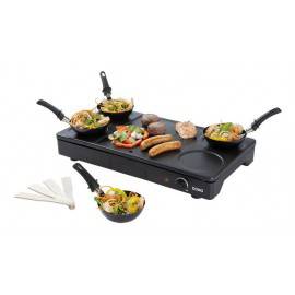 Gourmet set 3 en 1: plaque de cuisson, wok et grill - DOMO DO8712W