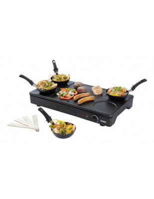 Gourmet set 3 en 1: plaque de cuisson, wok et grill - DOMO DO8712W