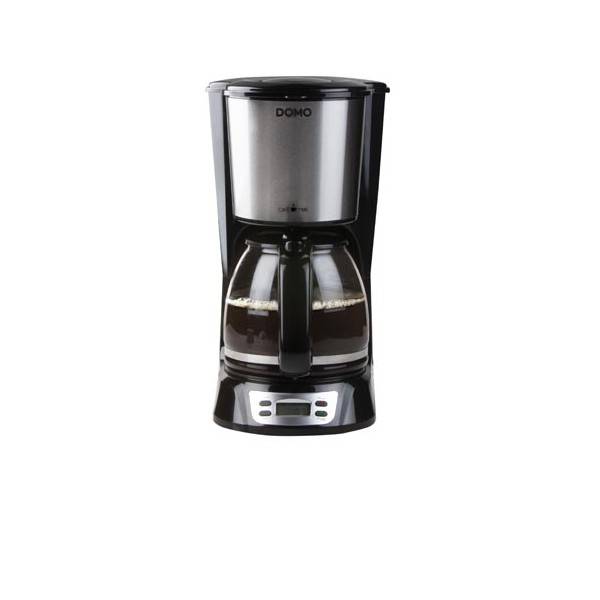 Cafetière filtre programmable 12 tasses 900w inox/noir - dod172