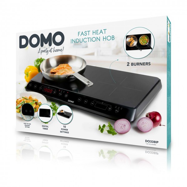 DOMO DO332IP - Plaque a induction 1 feu - 2000W - Touchscreen - Minuteur  numérique 3h - 8 niveaux de puissance - 20cm - La Poste
