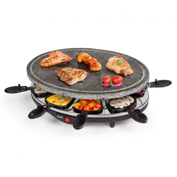 raclette, pierre à cuire et grill 8 personnes design convivial