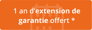 1 an d'extention de garantie offert